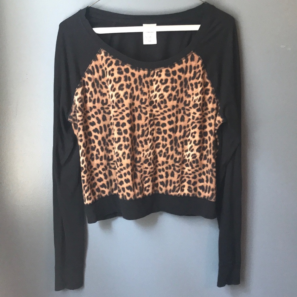 PINK Victoria Secrets leopard long sleeve
